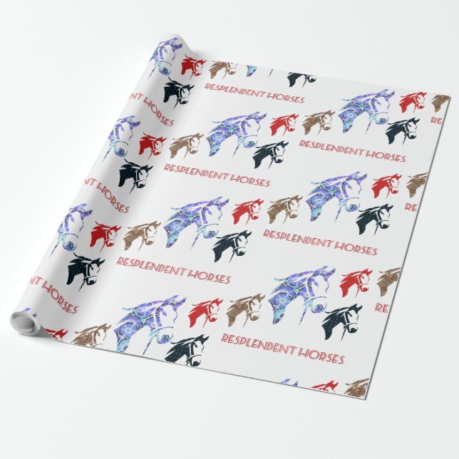 Glühpferde Geschenkpapier (Ungerollt)
