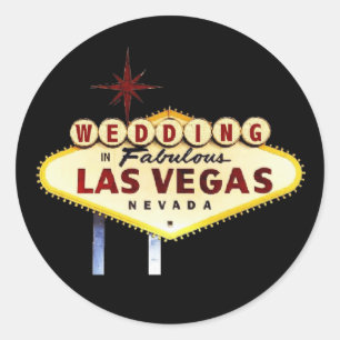 Glühweide in Fabulous Las Vegas-Aufkleber Runder Aufkleber
