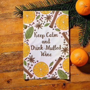 Glühwein, gewürzt geschirrtuch