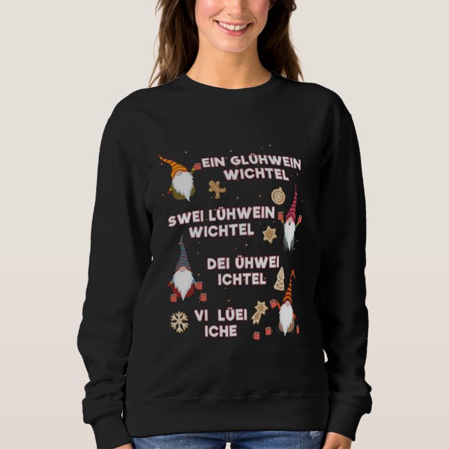 "Glühwein Wichtel" Sweatshirt (Vorderseite)