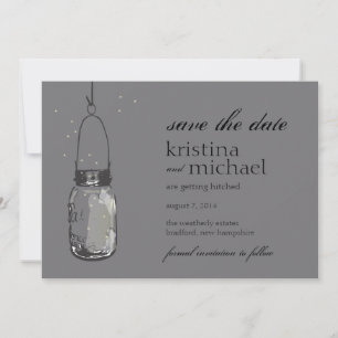 Glühwürmchen & Mason Jar Save-the-Date Save The Date