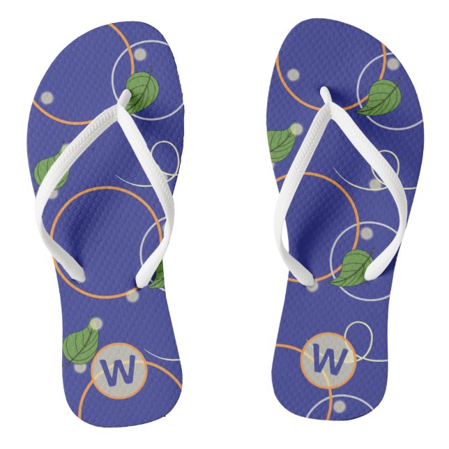 Glühwürmchen über Wasserspiegeln Flip Flops (Fußbett)