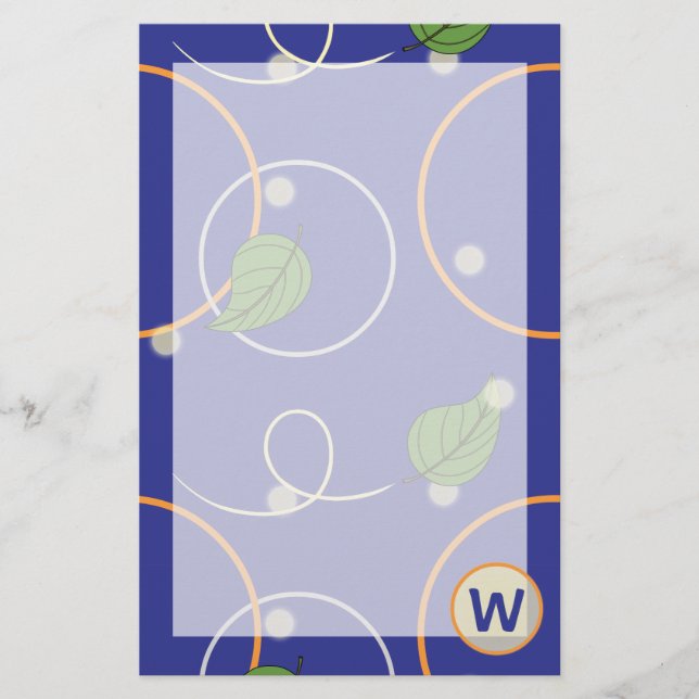 Glühwürmchen über Wasserstand Briefpapier (Vorderseite)