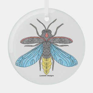 Glühwürmchen (weiß) - Glasornament Ornament Aus Glas