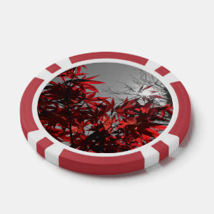 Glut des Herbstes Pokerchips