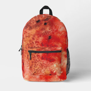 Glut entfaltet sich bedruckter rucksack