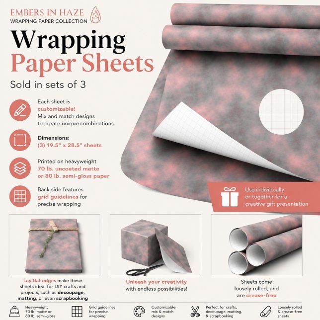 Glut in Dunst Geschenkpapier Set (Von Creator hochgeladen)