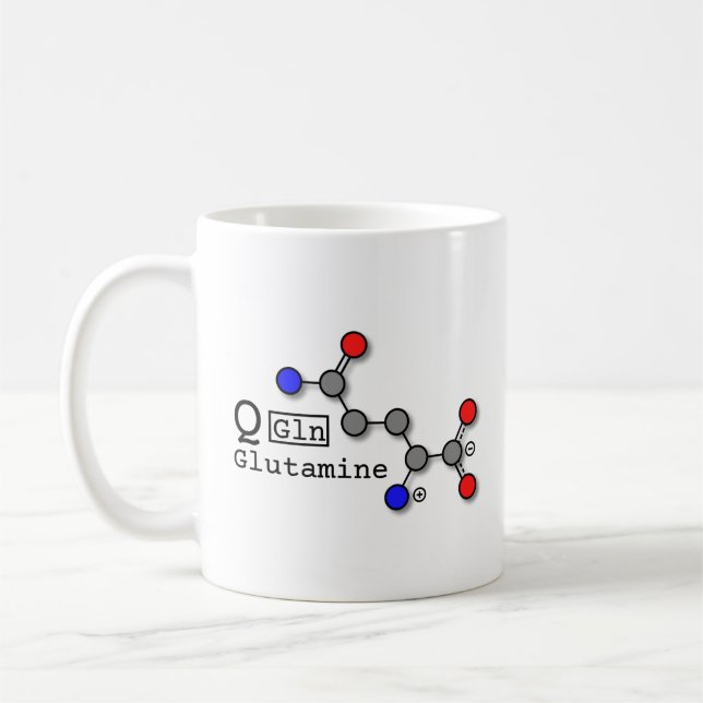Glutamin-Aminosäure-Tasse Kaffeetasse (Links)