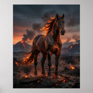 Glutaschepferdeebene Poster