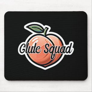 Glute Squad Peach Fitness Workout Mousepad