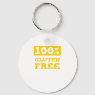 Gluten 100% geben frei schlüsselanhänger