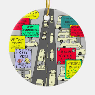 Gluten 606 geben Cartoon frei Keramikornament