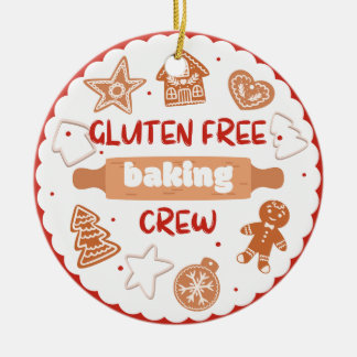 Gluten Free Baking Crew Keramik Ornament