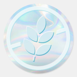Gluten Free Holographic Runder Aufkleber