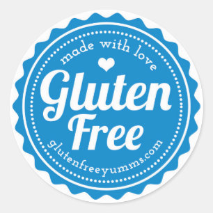 Gluten-Freie Aufkleber - gemacht mit Liebe