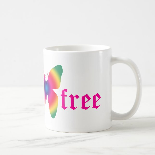 Gluten-freie (mehrfarbige) große Tasse des (Rechts)