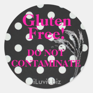 GLUTEN FREIER Aufkleber für die Zöliakie -