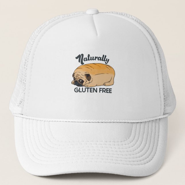 GLUTEN-FREIER NIEDLICHER MOPS BREAD TRUCKERKAPPE (Vorderseite)