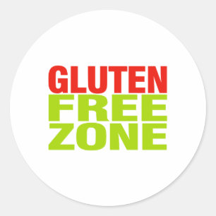 Gluten-Freihafengebiet (Zöliakie) Runder Aufkleber