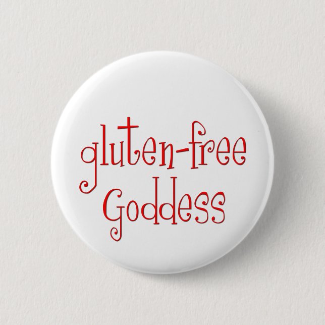 Gluten geben Göttin frei Button (Vorderseite)