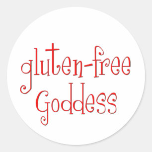 Gluten geben Göttin frei Runder Aufkleber