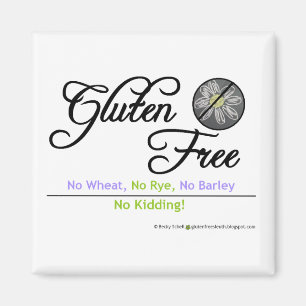 Gluten geben Tafel frei Magnet