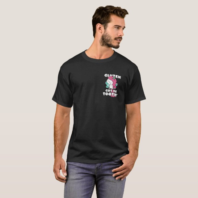 Gluten Got Me Tootin - Celiac Disease T-Shirt (Vorne ganz)
