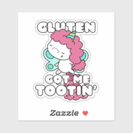 Gluten Got mir Tootin Aufkleber