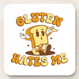Gluten hasst mich getränkeuntersetzer