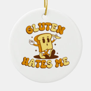 Gluten hasst mich keramik ornament