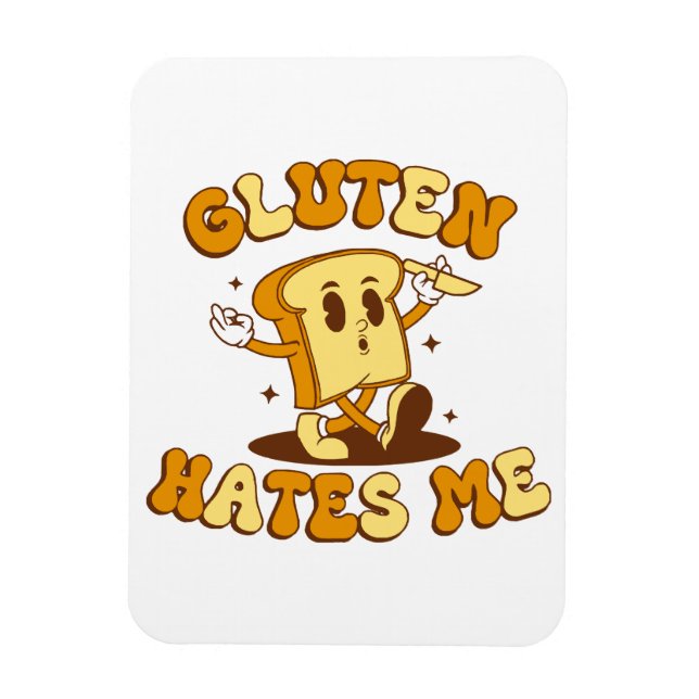 Gluten hasst mich magnet (Vertikal)