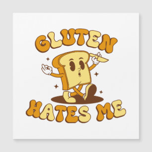 Gluten hasst mich magnetkarte
