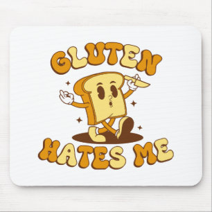 Gluten hasst mich mousepad