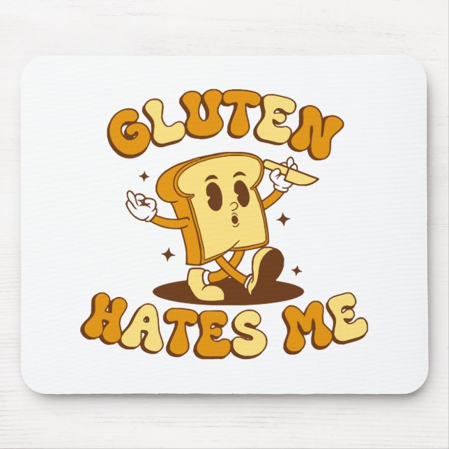 Gluten hasst mich mousepad (Vorne)