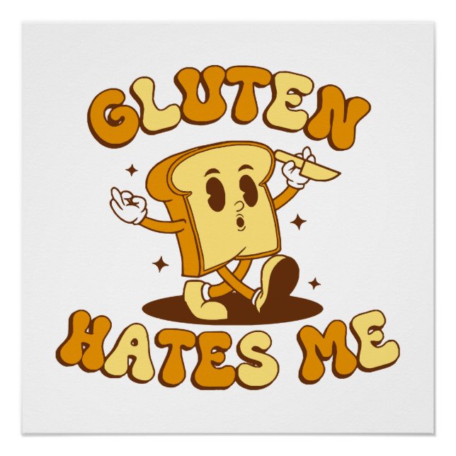 Gluten hasst mich poster (Vorderseite)