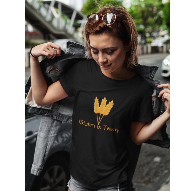 Gluten ist lecker Funny Farm Wheat T-Shirt (Von Creator hochgeladen)