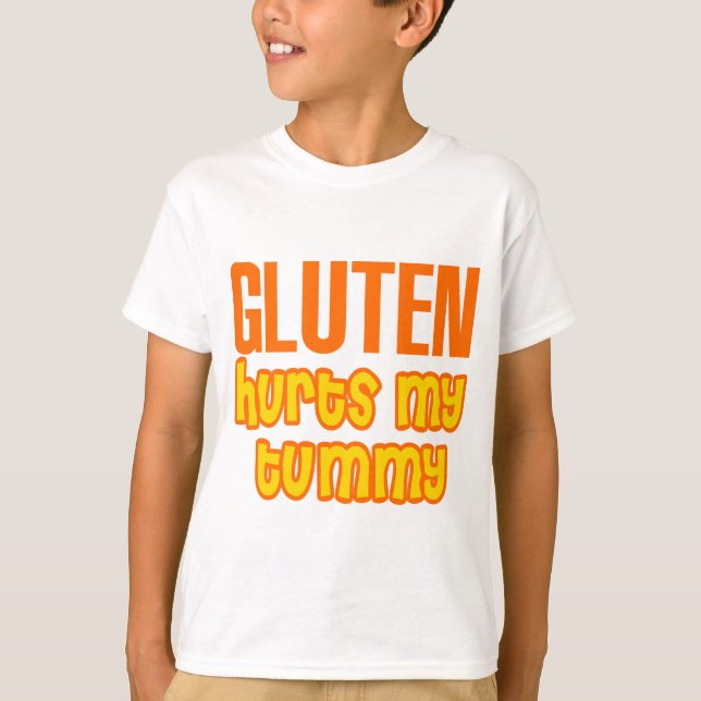Gluten verletzt meinen Bauch T-Shirt (Vorderseite)