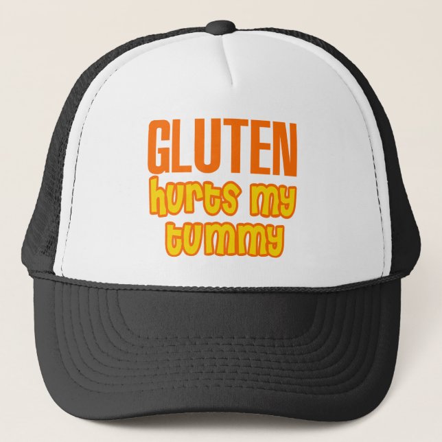 Gluten verletzt meinen Bauch Truckerkappe (Vorderseite)
