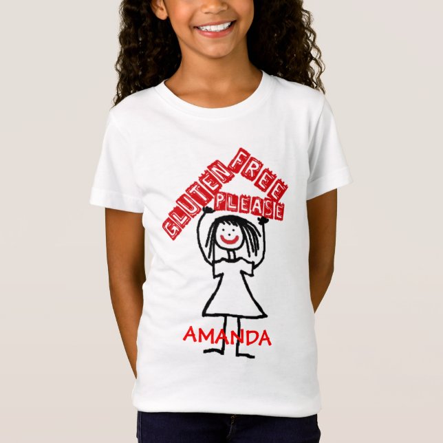 Glutenfrei Bitte T-Shirt (Vorderseite)