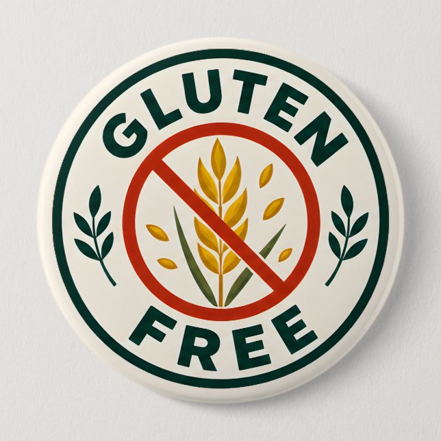 Glutenfrei Button (Vorderseite)
