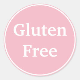 glutenfrei. Eigener Text. Essen. Diät. Labels. Runder Aufkleber