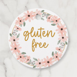 Glutenfrei Floral Geschenkanhänger