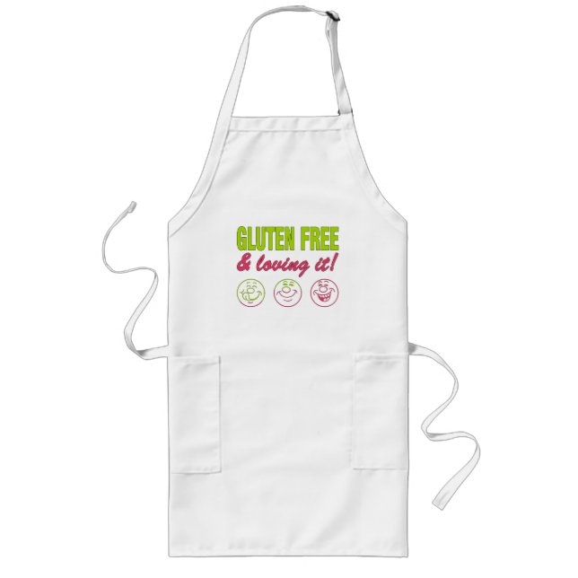 Glutenfrei & liebenswert! Glutenallergie Celiac Lange Schürze (Vorne)
