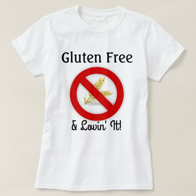 Glutenfrei & Lovin' It Shirt (Design vorne)