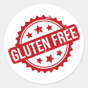 glutenfrei runder aufkleber