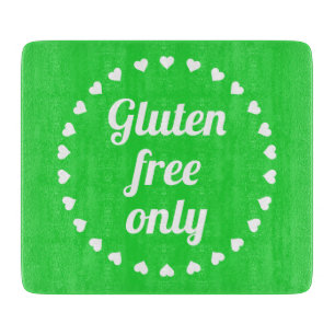 glutenfrei, stylish grün schneidebrett