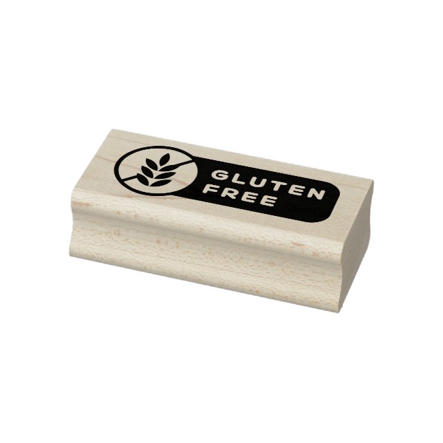 Glutenfrei-Symbol für Nahrungsmittelallergie Gummistempel (Stempel)