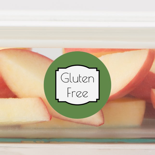 glutenfrei wasserdicht etiketten (Befestigt)