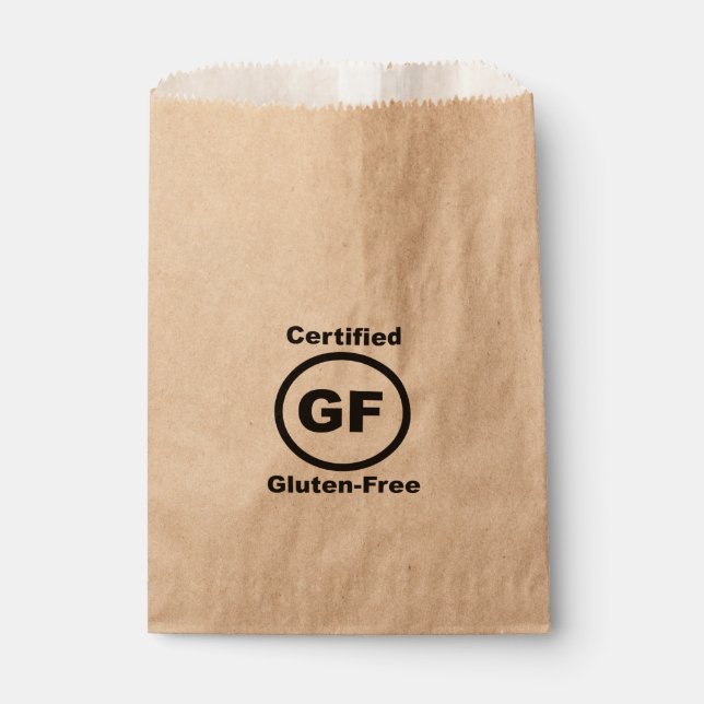 Glutenfrei zertifiziert geschenktütchen (Vorderseite)