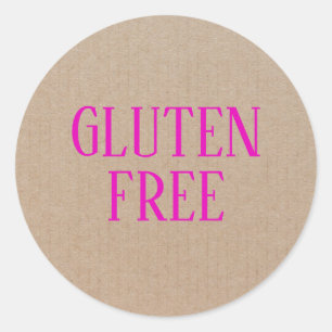 Glutenfreie Allergie Safe Kulinarischer Klassiker  Runder Aufkleber